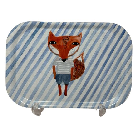 Donna Wilson Fox Stripes Artist Mini Trinket Desk Tray Melamine Made Belgium - Picture 6 of 12